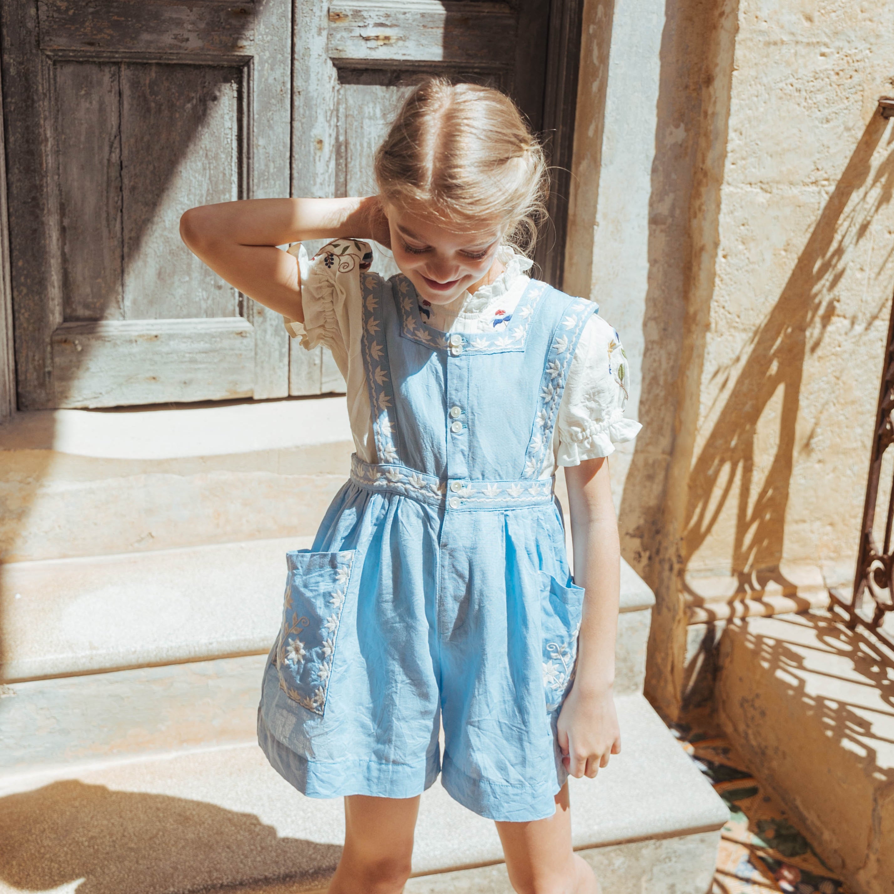 ロンパース・カバーオール LCC Bridget Romper Patchwork 18-24m Spring 25 - Clara Rompers – Lali