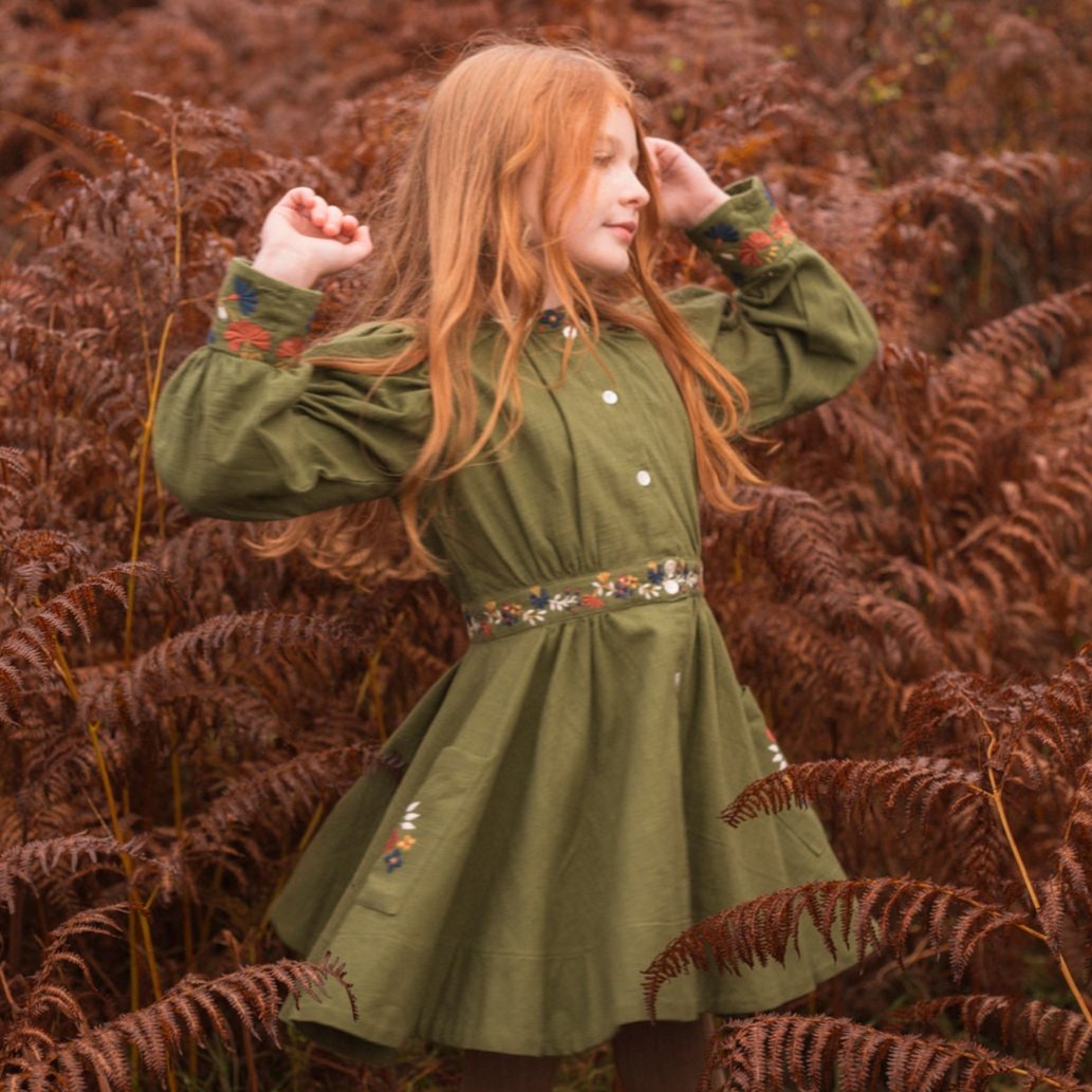 Lali Children's Tulip Dress - Ethically Made | Fluff Alpaca