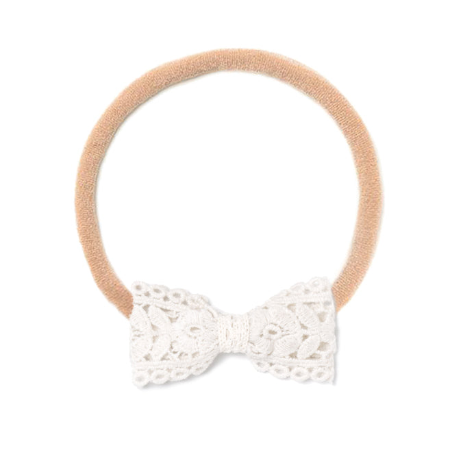 RIBBON BOW, WHITE LACE – Lali