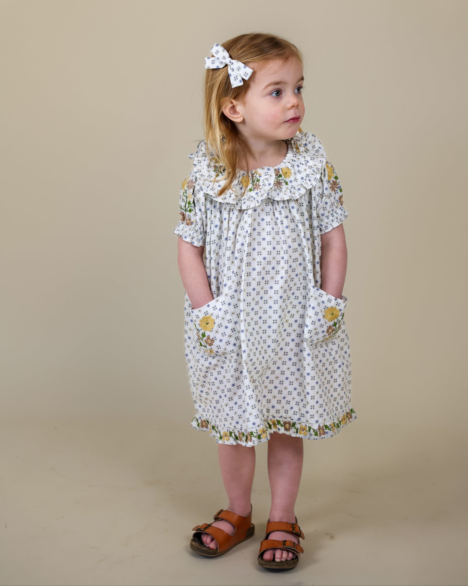 BELLE DRESS, TILE PRINT 2 BELLE DRESS, TILE PRINT 2
