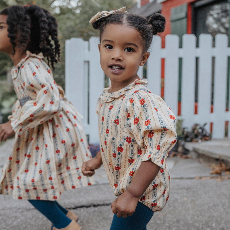 LITTLE ROXY ROMPER, ANTIQUE WALLPAPER