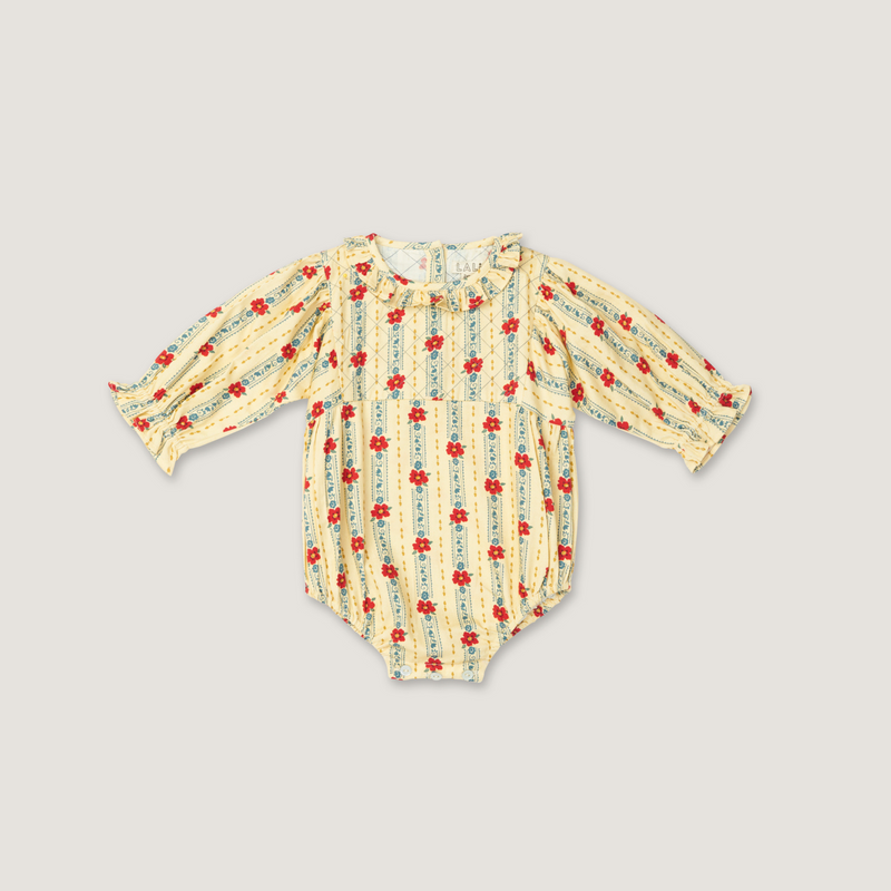 LITTLE ROXY ROMPER, ANTIQUE WALLPAPER