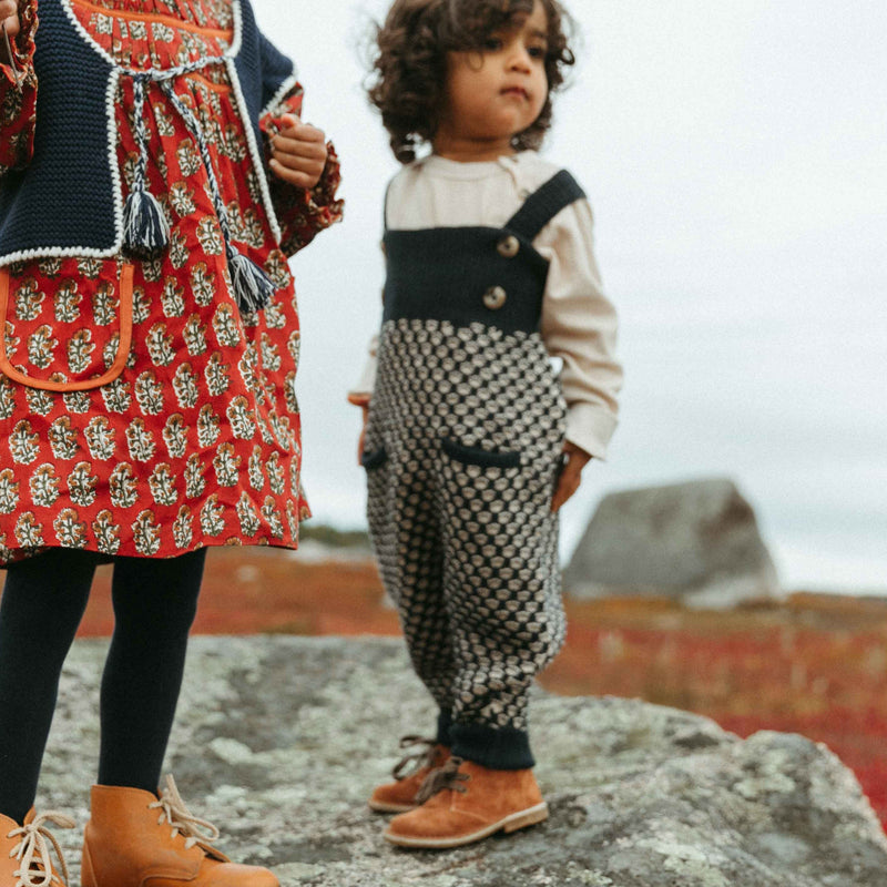 ACORN JUMPER, NAVY AND CREAM