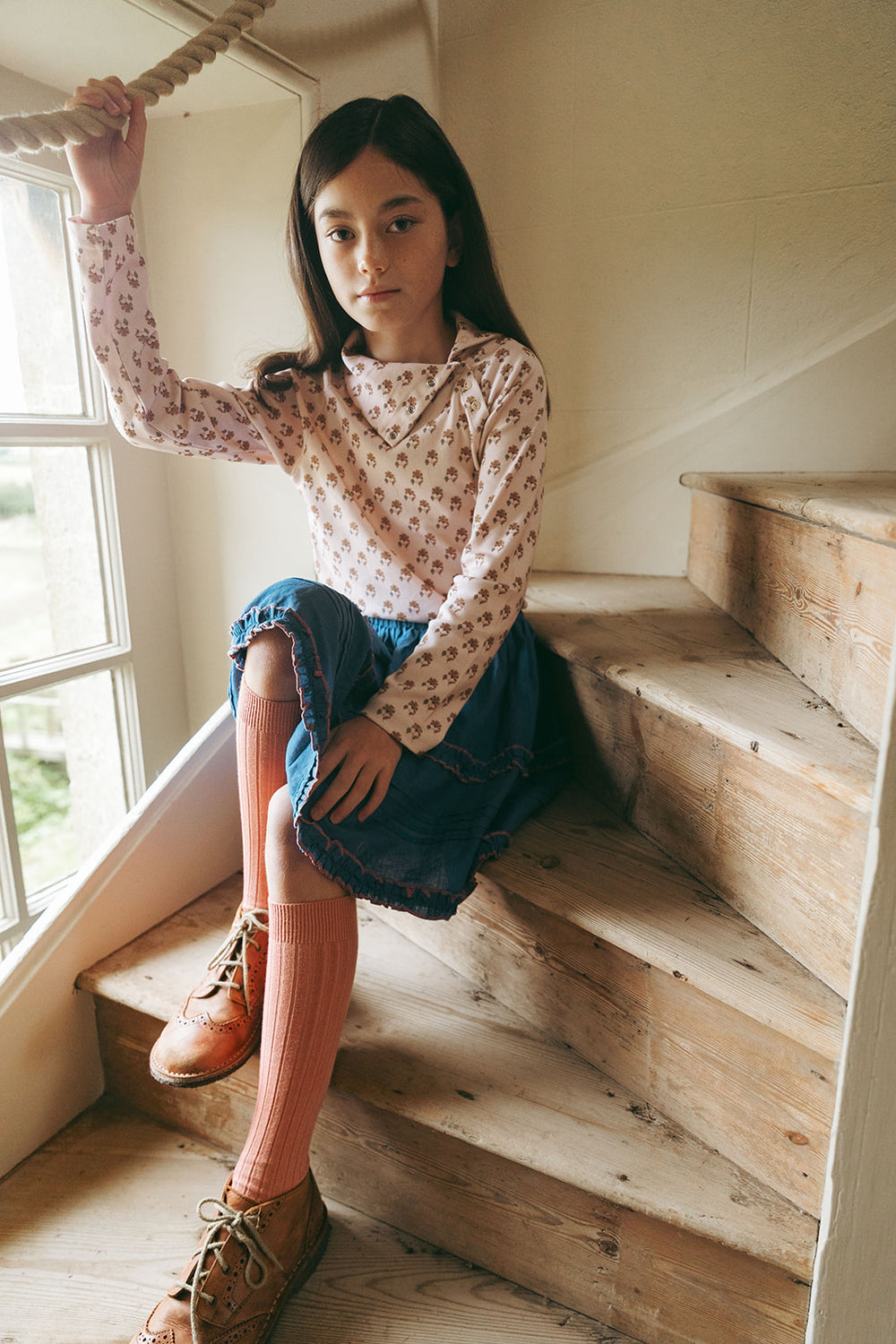 SNAP TURTLENECK, TEXTURED FLORAL – Lali