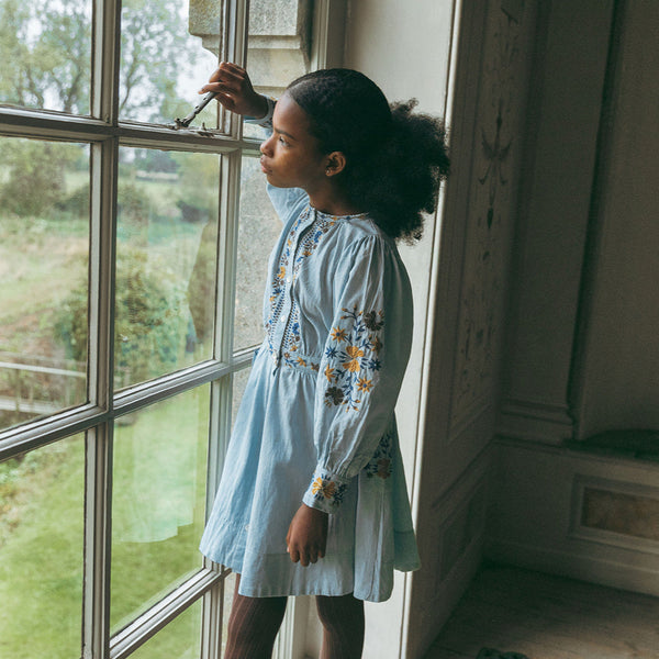 BLAIR DRESS, BLUE HAZE