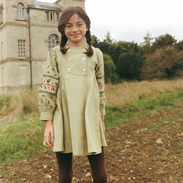 GEMMA DRESS, FADED MOSS