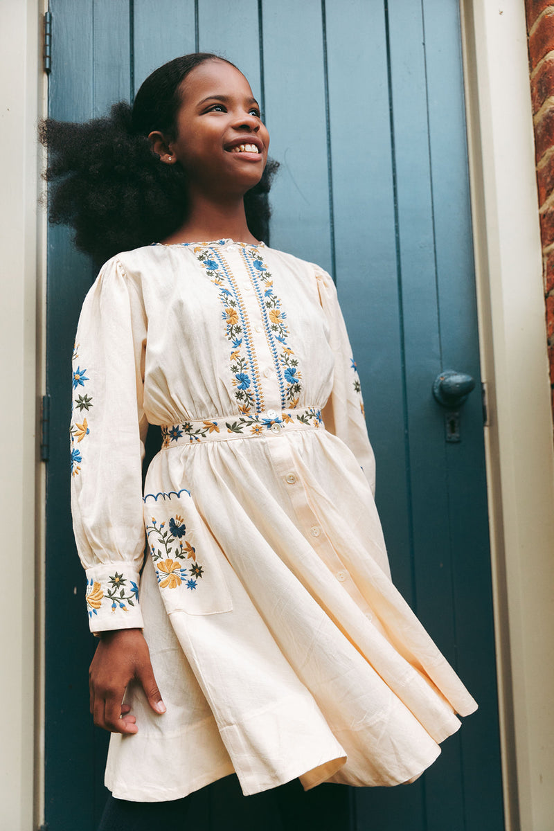 BLAIR DRESS, IVORY