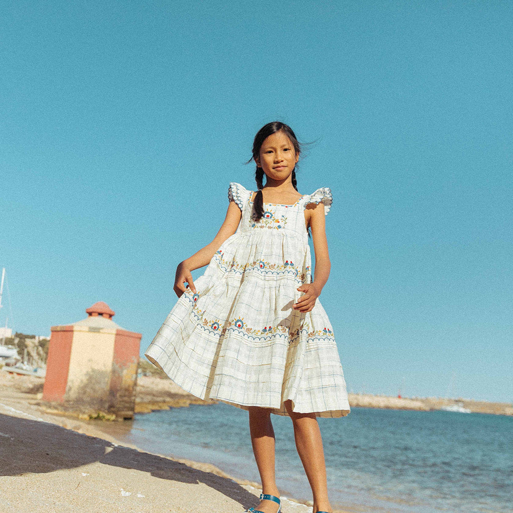 NANETTE DRESS, SPACE DYE CHECKS – Lali