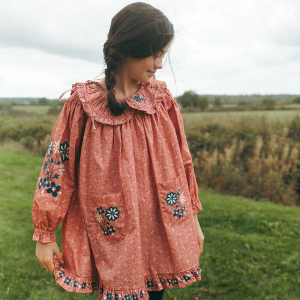 BELLE DRESS, OLD ROSE