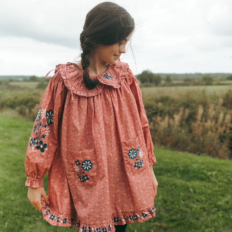 BELLE DRESS, OLD ROSE