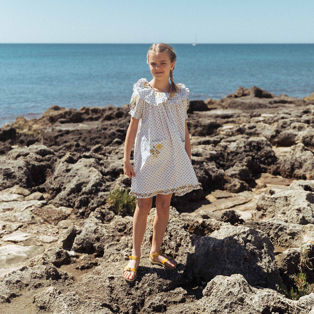 BELLE DRESS, TILE PRINT 2