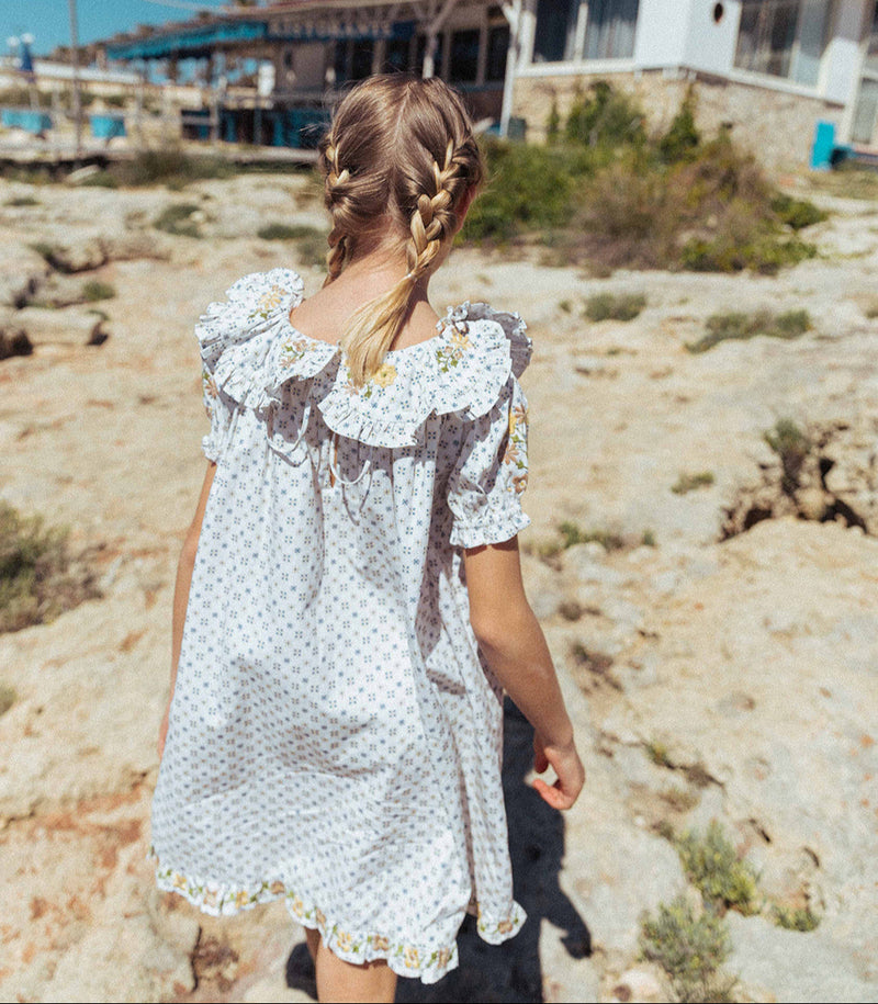 BELLE DRESS, TILE PRINT 2 BELLE DRESS, TILE PRINT 2