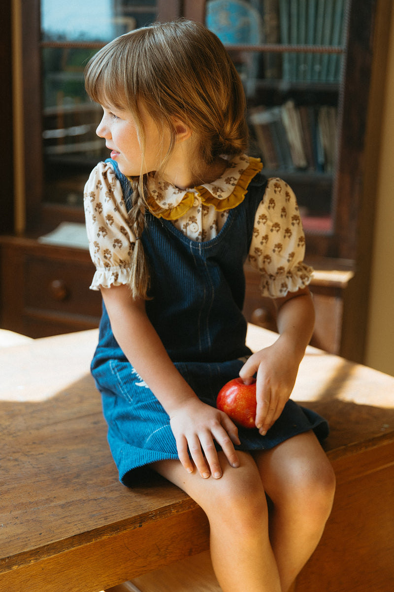 PINAFORE, BLUE CORDUROY