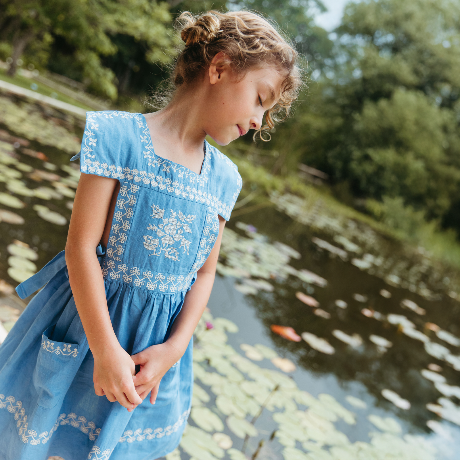 POLLY PINAFORE, COASTAL BLUE – Lali
