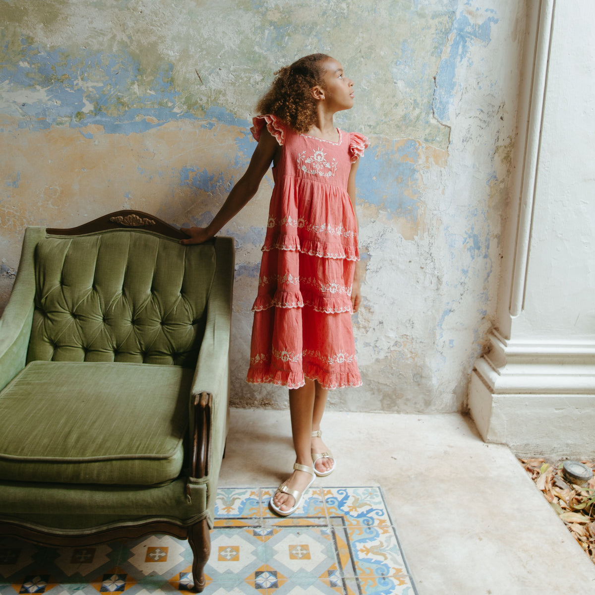 25AW新作未使用タグ付き★ Lali Kids エンブロイダリーワンピ 8Y Archive Sale - Girls – Lali