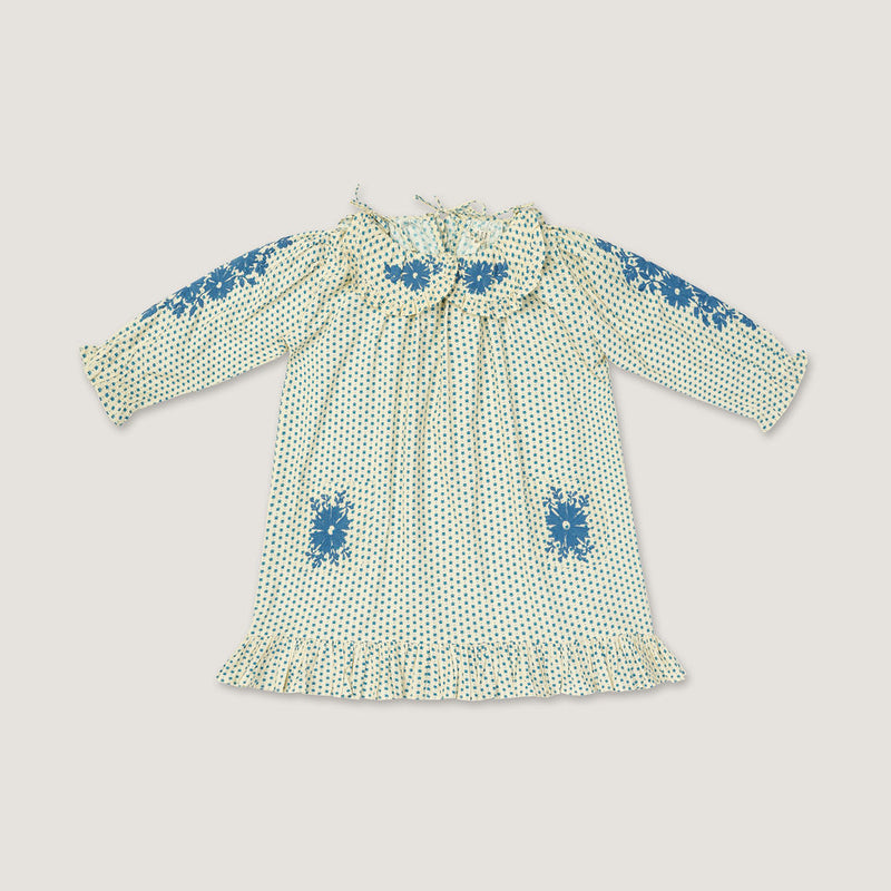 BELLE DRESS, HEARTS WITH EMBROIDERY