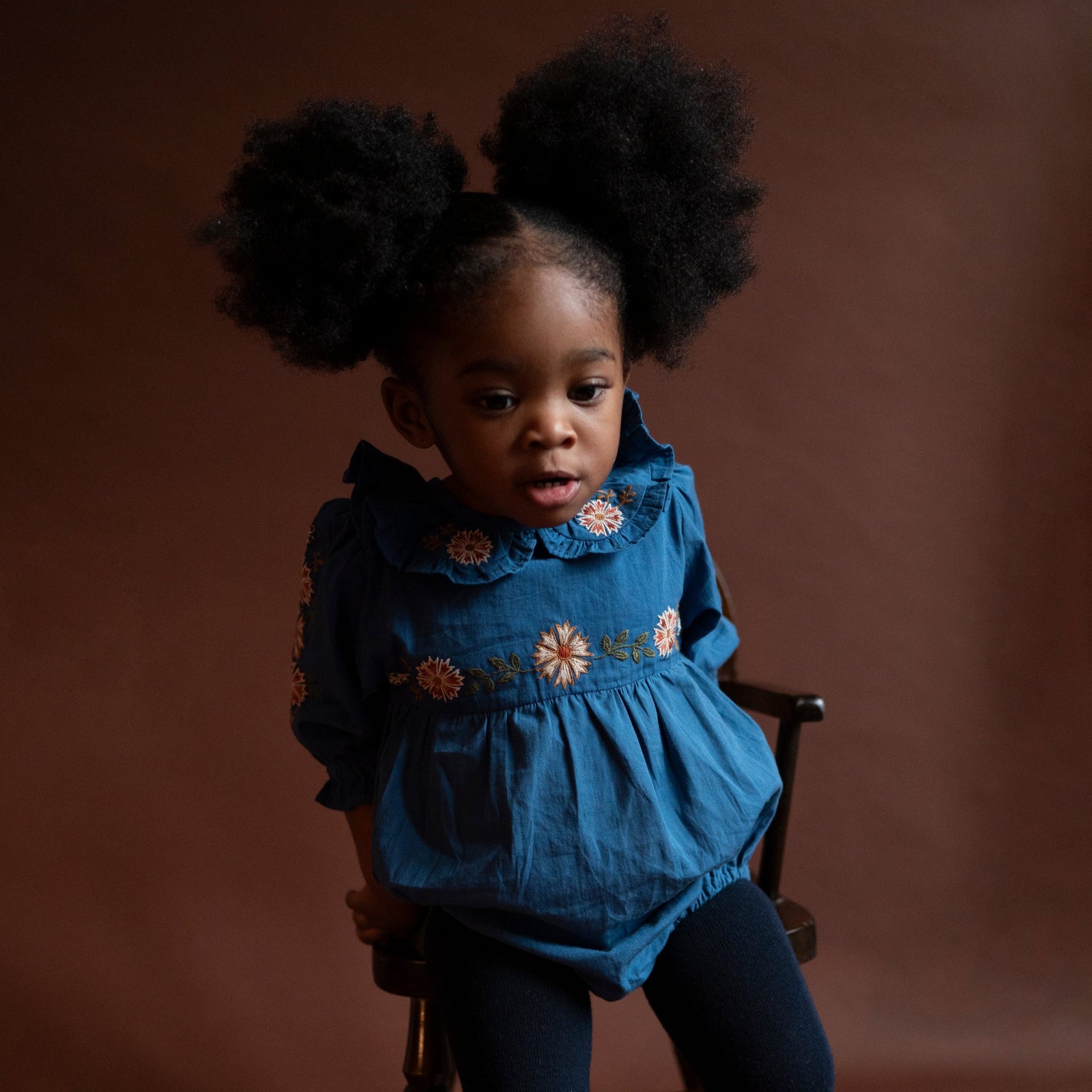BELLE ROMPER, AZURE WITH EMBROIDERY – Lali