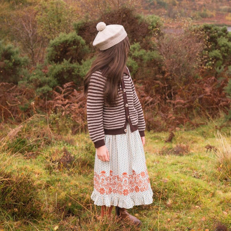 FIONA SKIRT, HEARTS WITH EMBROIDERY