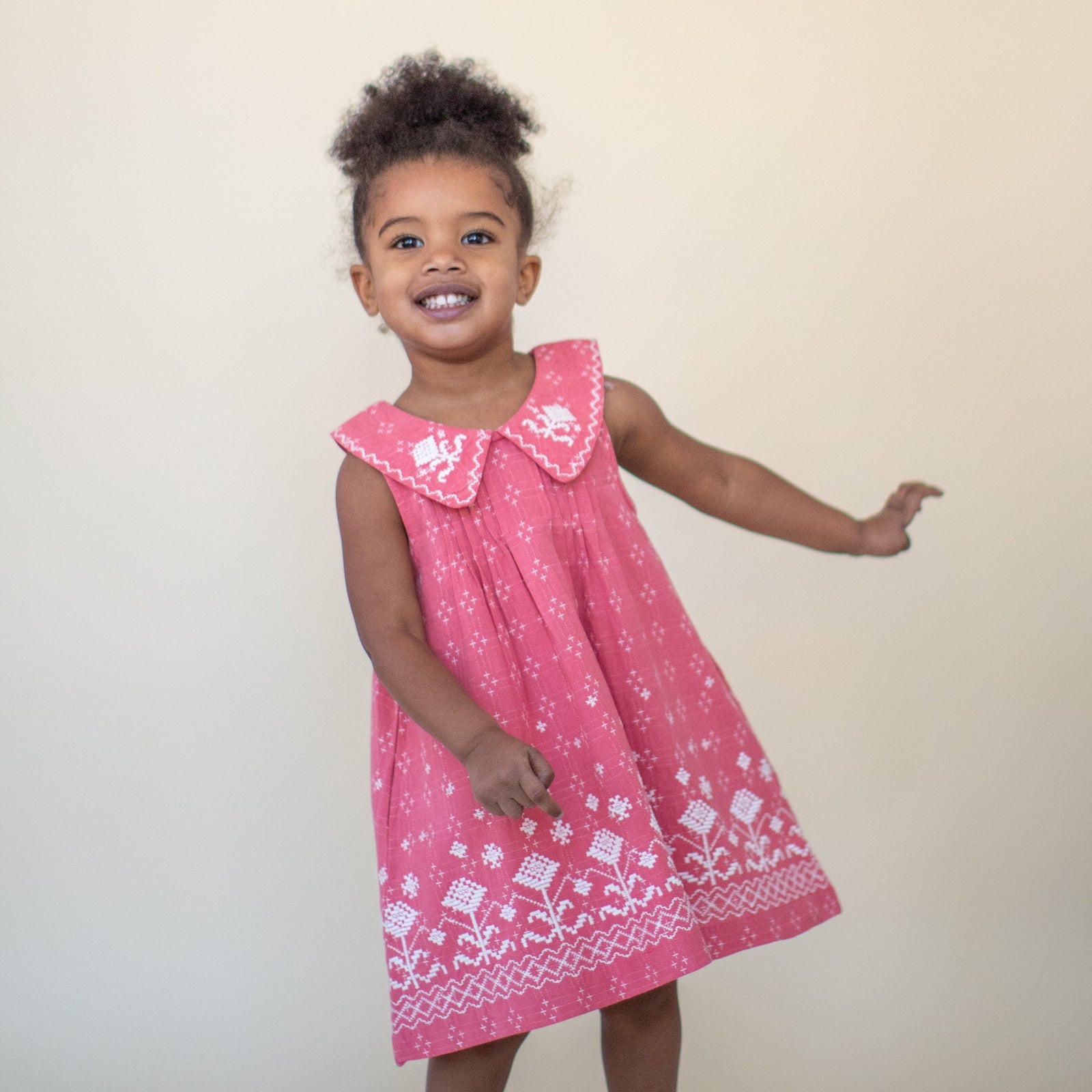 Sofia Dress, Coral Crossstitch 2