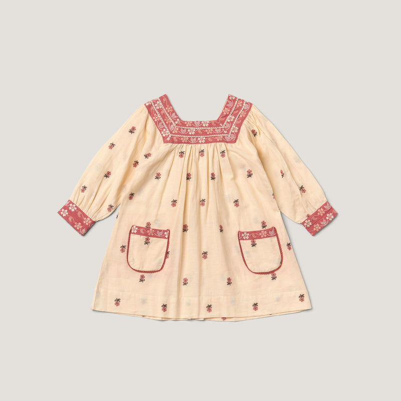ADELLE DRESS, PETITE FLOWER EMBROIDERY