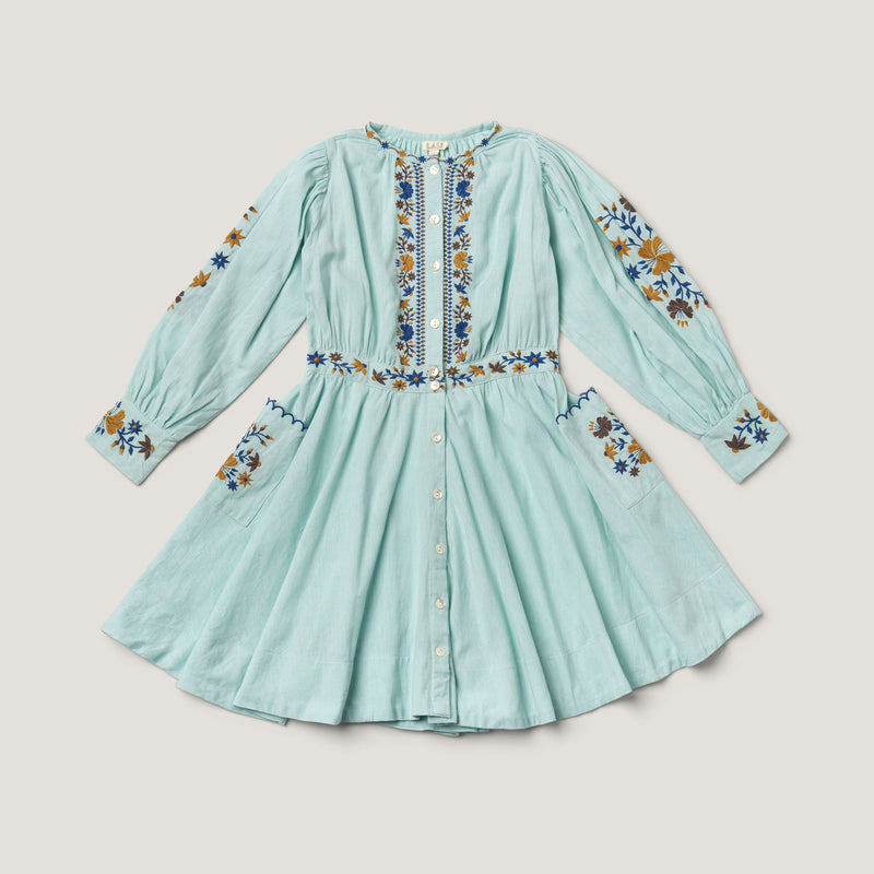 BLAIR DRESS, BLUE HAZE