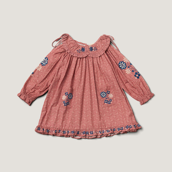 BELLE DRESS, OLD ROSE