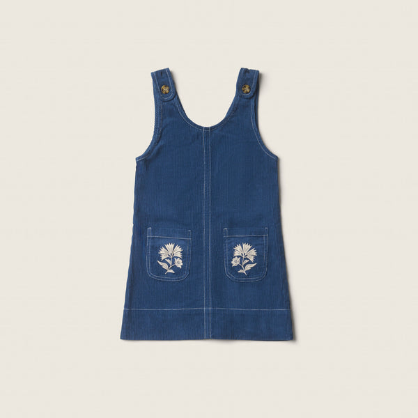 PINAFORE, BLUE CORDUROY