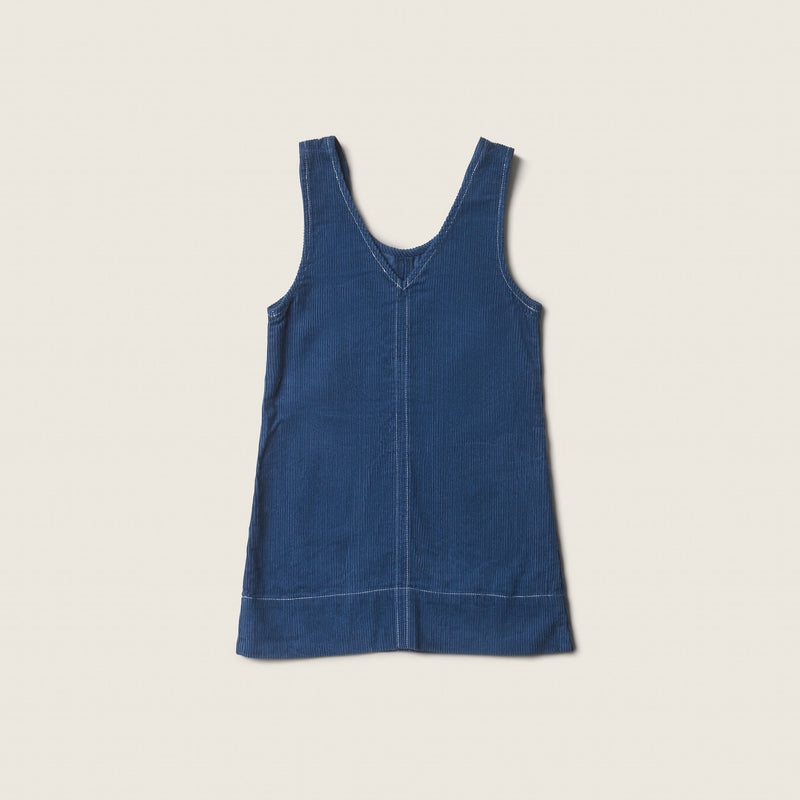 PINAFORE, BLUE CORDUROY