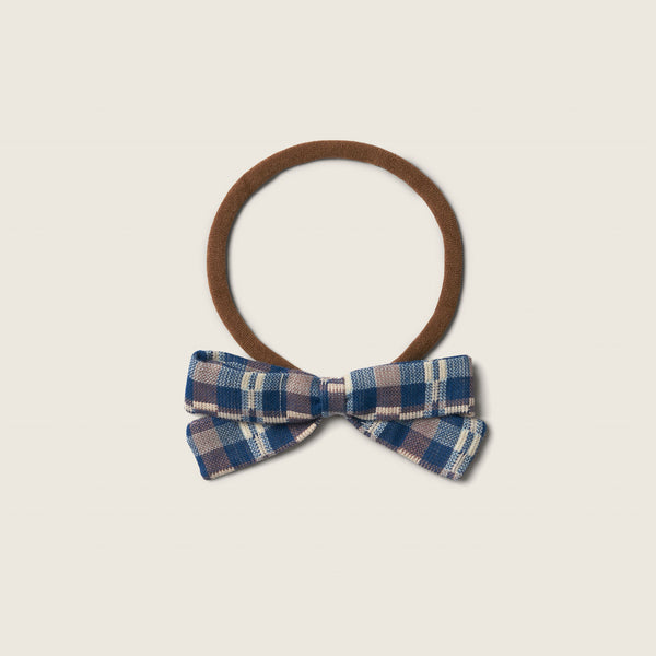 HEADBAND BOW, DOUBLE-SIDED YARN DYE