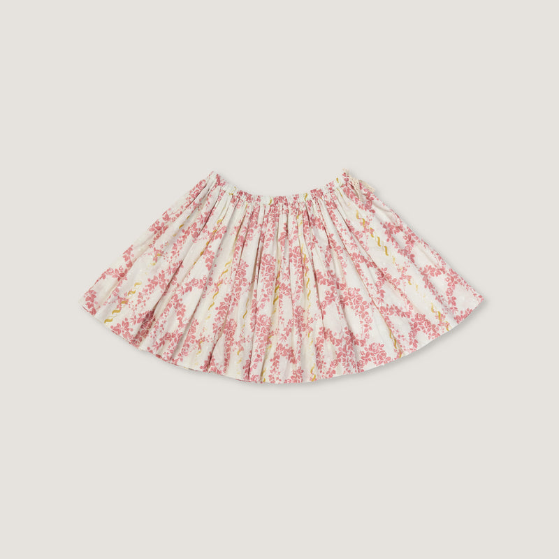 TWIRLY SKIRT, CLIMBING ROSES PRINT