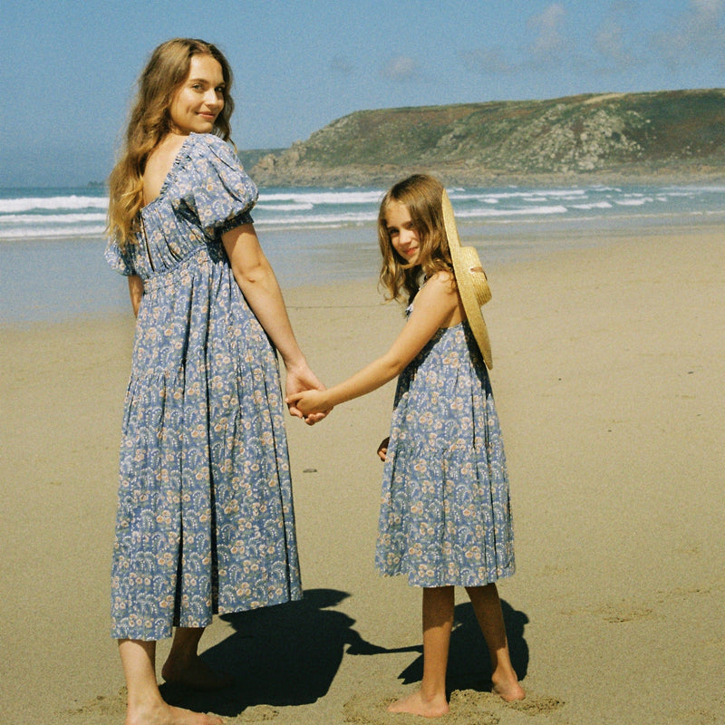 CAMILLE DRESS, SUMMER BLOOMS PRINT CAMILLE DRESS, SUMMER BLOOMS PRINT