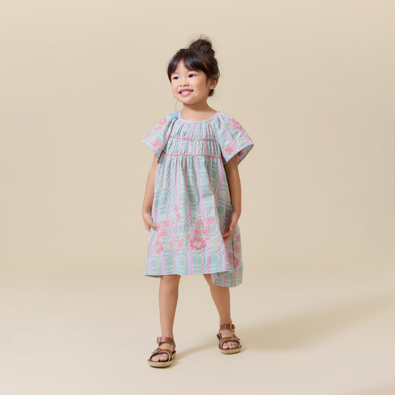 MINI TULIP DRESS, MINTY CHEX – Lali