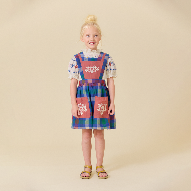 COCO ROMPER, BIG BLUE CHEX – Lali