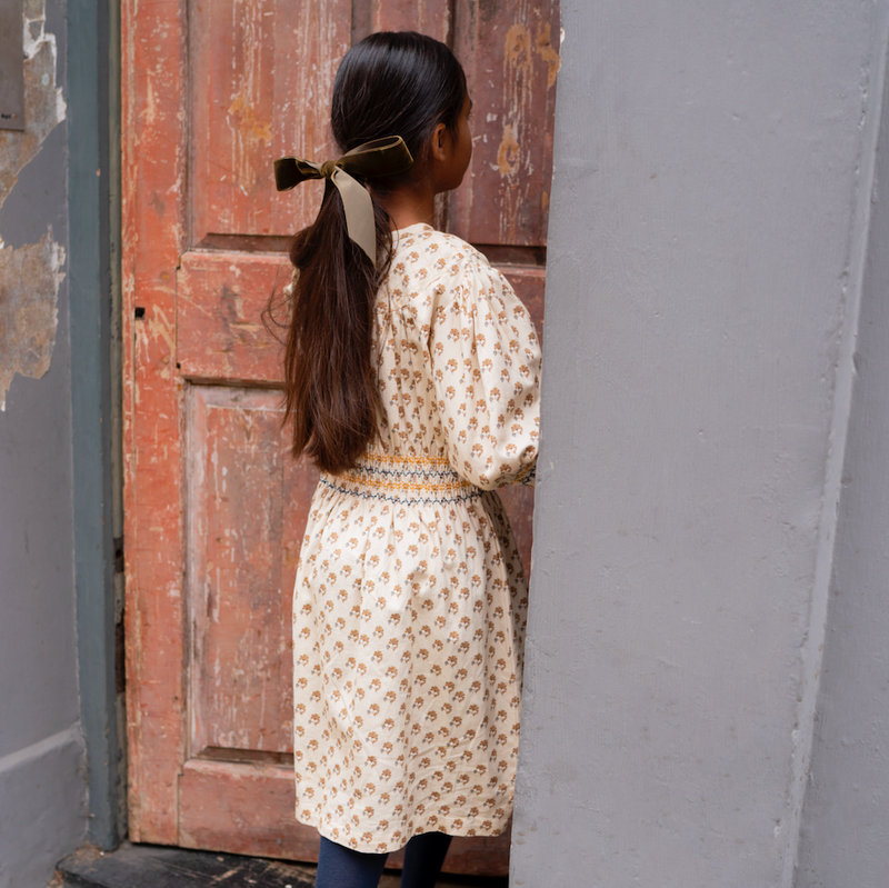 ELEANOR DRESS, TEXTURED FLORAL