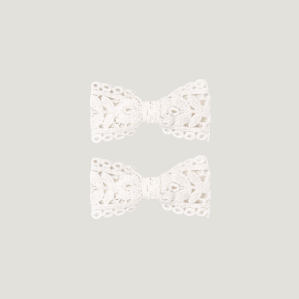 BOW SET, OPALINE LACE