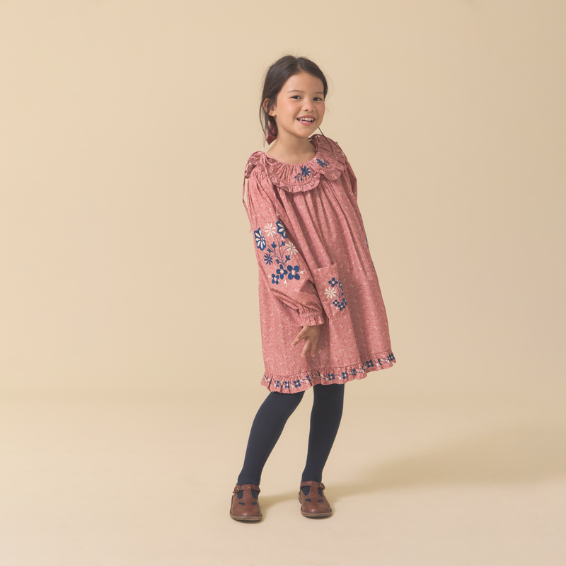 BELLE DRESS, OLD ROSE