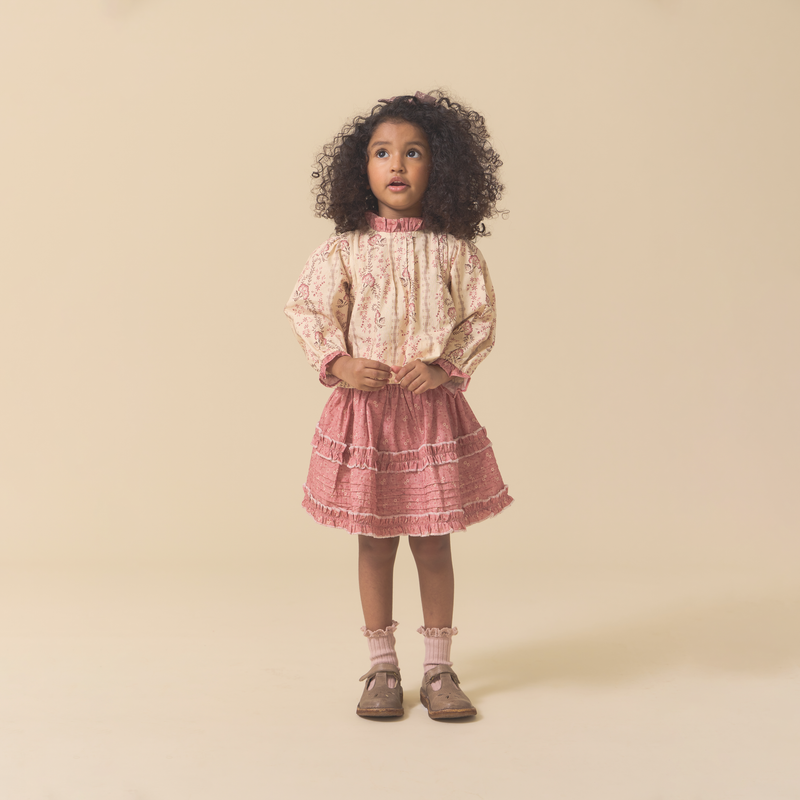 LILY SKIRT, OLD ROSE