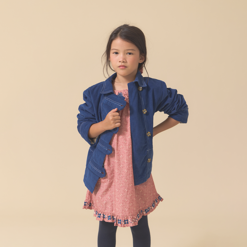 TOGGLE JACKET, BIJOU BLUE CORDUROY
