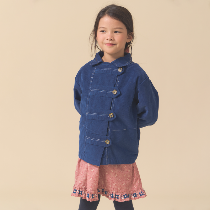 TOGGLE JACKET, BIJOU BLUE CORDUROY