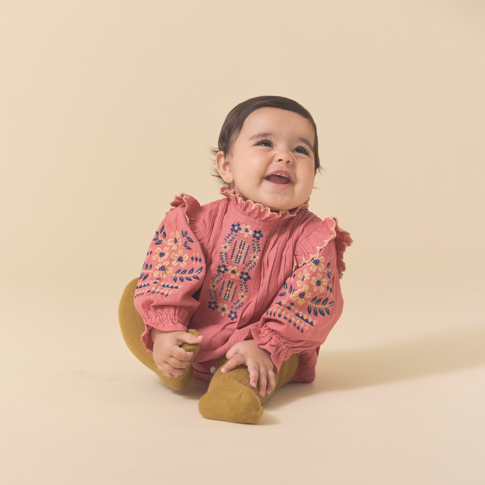 LITTLE MARIE ROMPER, DUSTY CEDAR – Lali