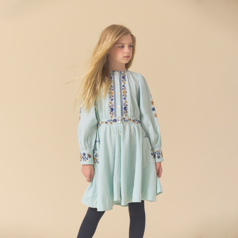 BLAIR DRESS, BLUE HAZE