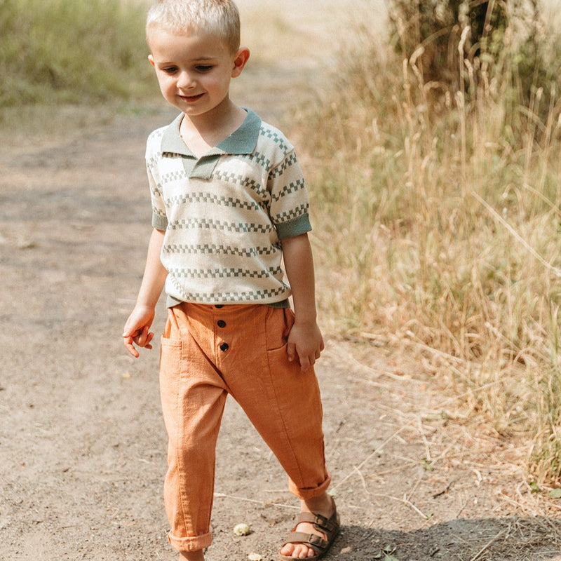 AMES SWEATER, CREAM AND LOTUS