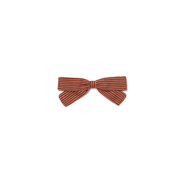 SMALL BOW, AMBER STRIPES