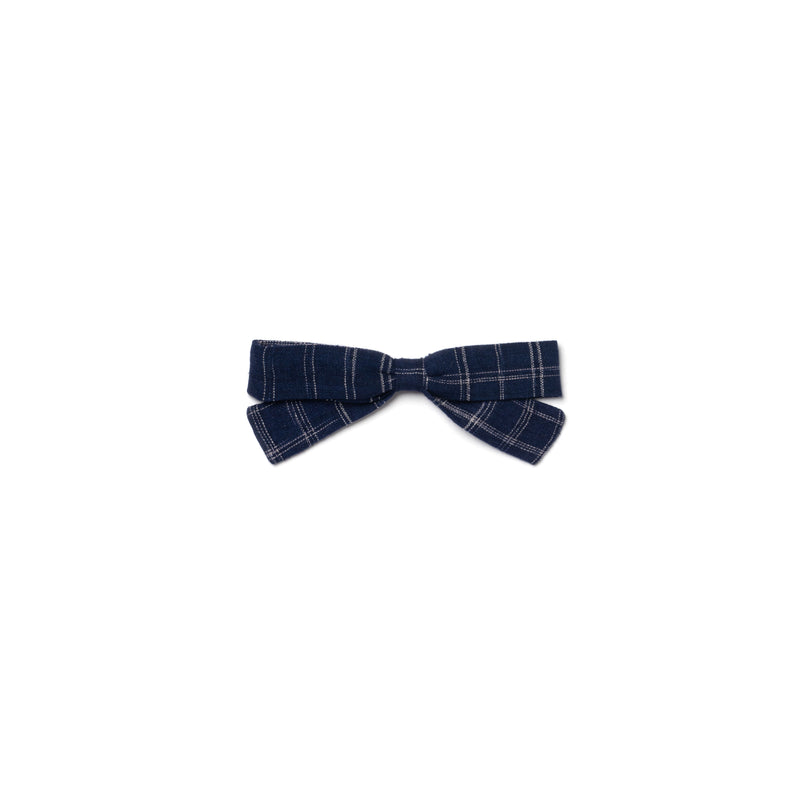 SMALL BOW, MIDNIGHT BLUE SPACE DYE