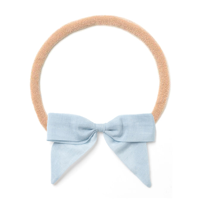 Headband Bow, Blue