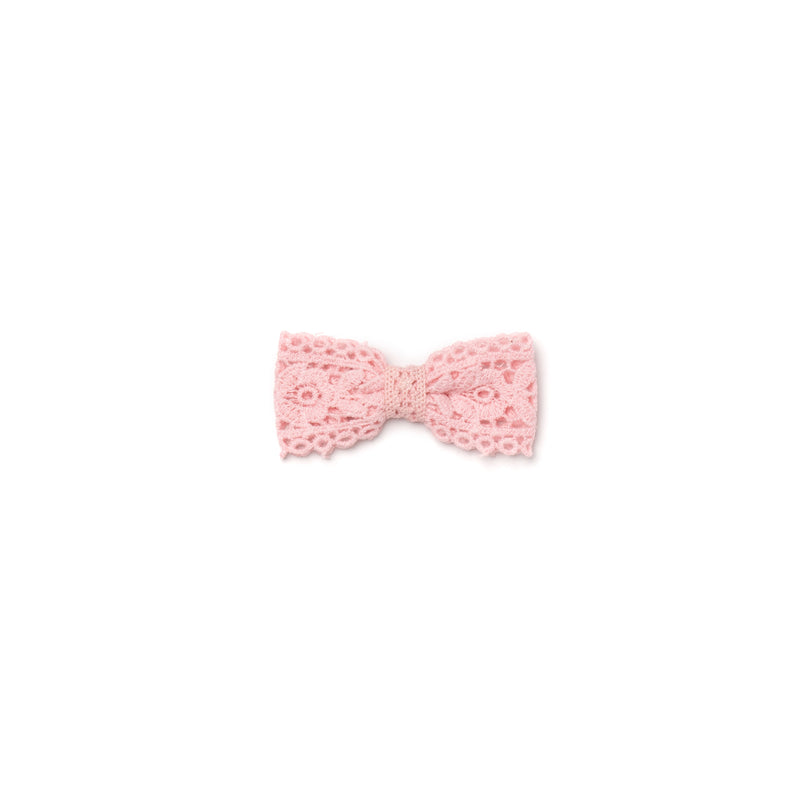 BOW, PINK LACE