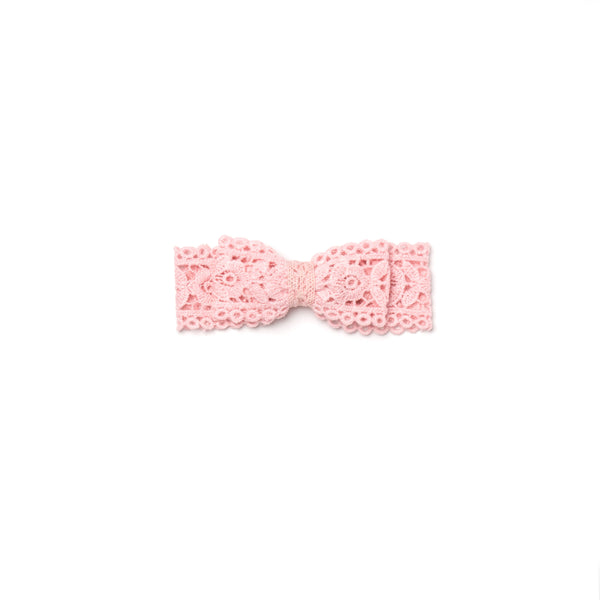 BIG BOW, PINK LACE