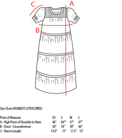 WOMEN'S LOTUS DRESS, GREEN LOTUS  Lali